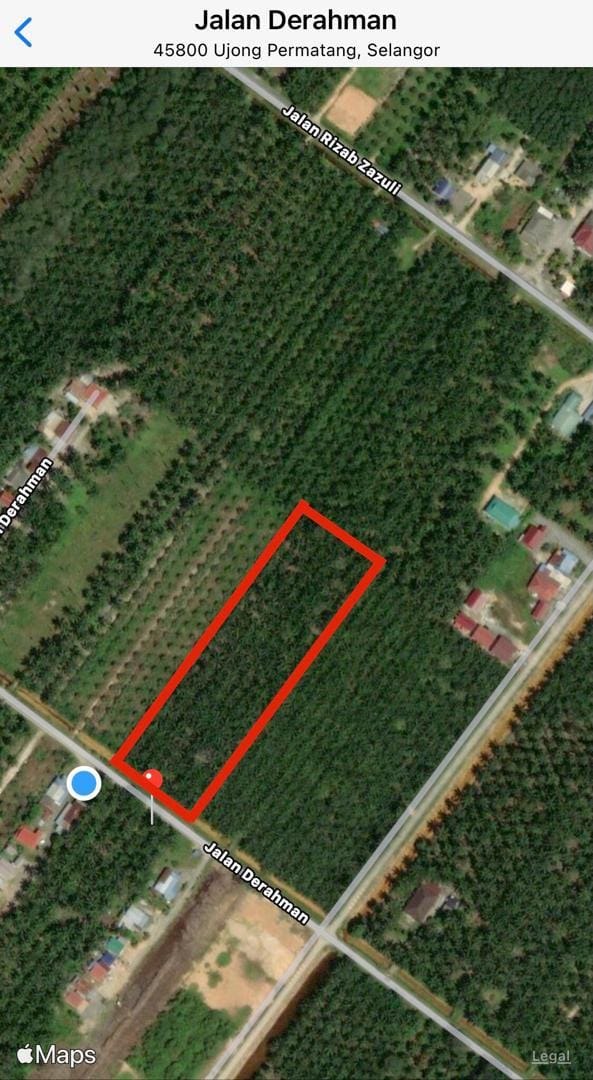 Land Facing Main Road Jalan parit derahman bukit cherakah