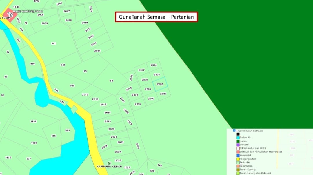 Tanah Kampung Puom Kenaboi Jelebu