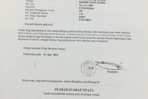 Tanah Kubang Bemban Besut Terengganu